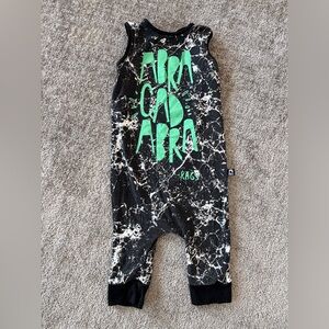 🌶️ Rags Black and White Marble Print Romper. Size 2T